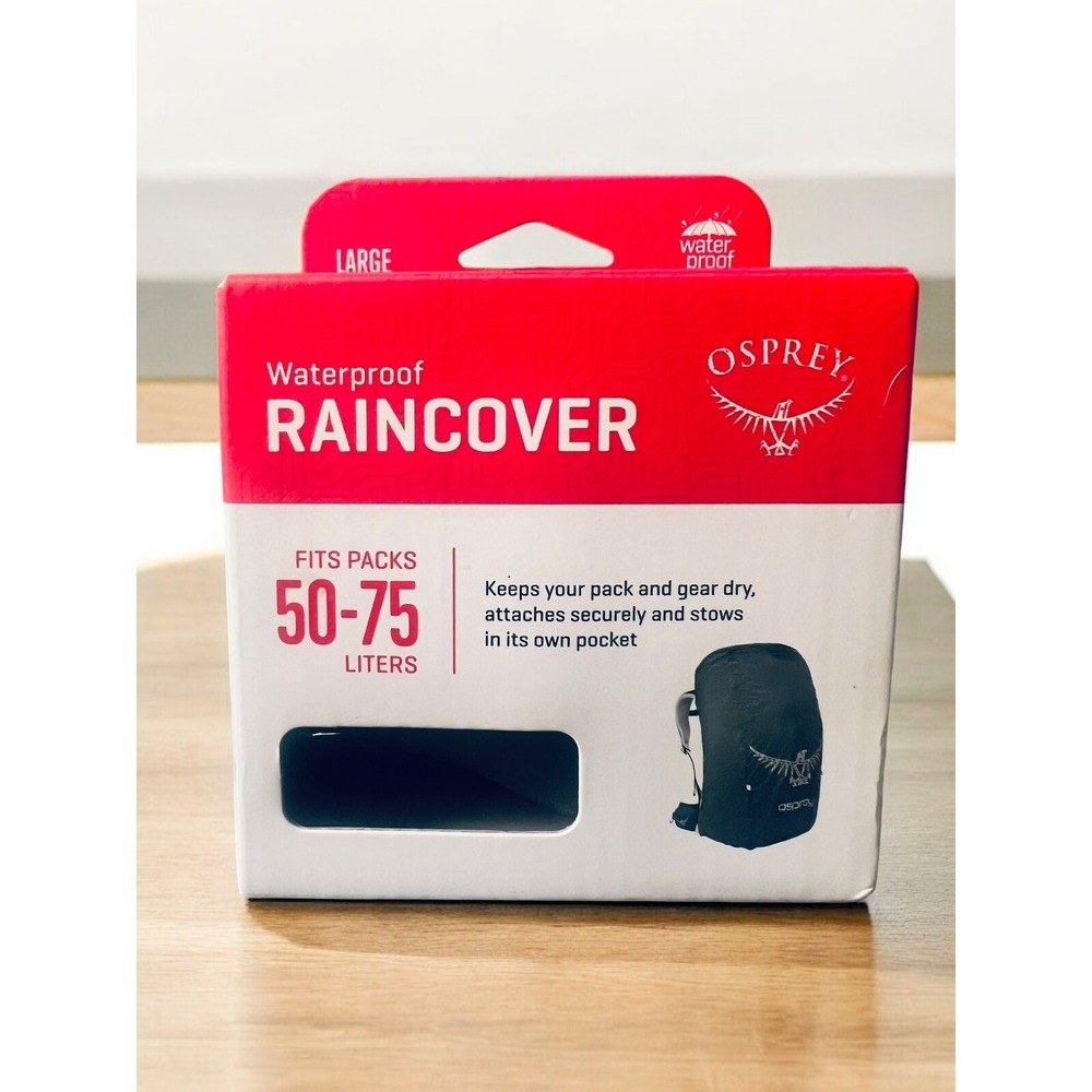 Osprey Waterproof Raincover for 50-75L Backpacks - Sz Large - Shadow Grey